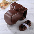 Full Body Camera PU Leather Case Bag with Strap for FUJIFILM XT10 / XT20 (16-50mm / 18-55mm Lens)(Coffee)