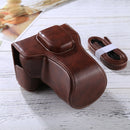 Full Body Camera PU Leather Case Bag with Strap for FUJIFILM XT10 / XT20 (16-50mm / 18-55mm Lens)(Coffee)