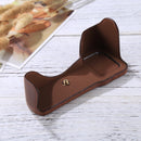 1/4 inch Thread PU Leather Camera Half Case Base for Sony A7S2 / A7R2 / A7K2 / A7 II(Coffee)