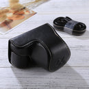 Full Body Camera PU Leather Case Bag with Strap for Sony A5100 / A5000 / NEX-3N (16-50mm / 40.5mm Lens)(Black)