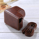 Full Body Camera PU Leather Case Bag with Strap for Sony A5100 / A5000 / NEX-3N (16-50mm / 40.5mm Lens)(Coffee)