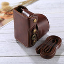 Full Body Camera PU Leather Case Bag with Strap for Sony A5100 / A5000 / NEX-3N (16-50mm / 40.5mm Lens)(Coffee)