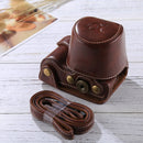 Full Body Camera PU Leather Case Bag with Strap for Sony A5100 / A5000 / NEX-3N (16-50mm / 40.5mm Lens)(Coffee)