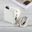 Full Body Camera PU Leather Case Bag with Strap for Sony A5100 / A5000 / NEX-3N (16-50mm / 40.5mm Lens) (White)