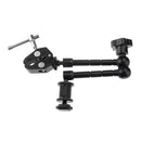 11 inch Adjustable Friction Articulating Magic Arm + Large Claws Clips for DSLR / LCD Monitor(Black)