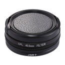 JSR-2057 4 in 1 40.5mm UV + CPL Lens Filter Kits with Ring Adapter + Lens Cover for SJCAM SJ7