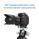 TRIOPO GS2808 Camcorder Photography No Axial Carbon Fiber Tripod Mount Holder with Ball Head, Load: 15KG