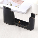 1/4 inch Thread PU Leather Camera Half Case Base for Leica TL (Typ 701) (Black)