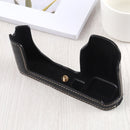 1/4 inch Thread PU Leather Camera Half Case Base for Leica TL (Typ 701) (Black)