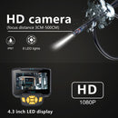 inskam112 IP67 1080P HD Digital 4.3 inch Display Screen Handheld Endoscope Industrial Home Endoscopes with 6 LEDs, Snake Tube Length: 1m