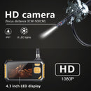 inskam113 IP67 1080P HD Digital 4.3 inch Display Screen Handheld Endoscope Industrial Home Endoscopes with 6 LEDs, Hard Cable Length: 5m