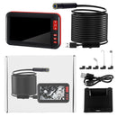 F200 4.3 Inch Screen Display HD1080P Snake Tube Inspection Endoscope with 8 LEDs, Length: 10m, Lens Diameter: 8mm, Hard Line