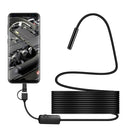 Y101 8mm Spiral Head 3 In 1 Waterproof Digital Endoscope Inspection Camera, Length: 3.5m Flexible Cable (Black)