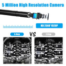 F220 5.5mm HD 5.0MP WIFI Endoscope Inspection Camera with 6 LEDs, Length: 5m