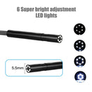 P30 IP67 Waterproof 4.3 inch HD Portable Endoscope Hard Cable Industrial Endoscope, Cable Length: 5m(Blue)
