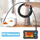 P30 IP67 Waterproof 4.3 inch HD Portable Endoscope Hard Cable Industrial Endoscope, Cable Length: 5m(Blue)