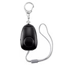 BJY-08 130dB Dual Bright LEDs Personal Alarm Women Self-Defense Alarm (Black)