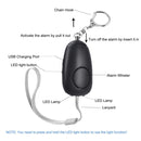 BJY-08 130dB Dual Bright LEDs Personal Alarm Women Self-Defense Alarm (Blue)