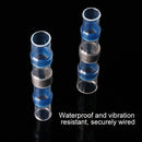 100 PCS AWG16-14 1.5-2.5mm Seal Heat Shrink Butt Wire Connectors Blue Terminals Solder Sleeve(Blue)