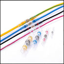 100 PCS AWG22-18 0.5-1.5mm Seal Heat Shrink Butt Wire Connectors Red Terminals Solder Sleeve(Red)
