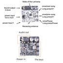 6966 DIY Bluetooth 5.0 Audio Receiver Board Module MP3 Lossless Player Wireless Stereo Music Amplifier Module (Black)