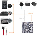 6966 DIY Bluetooth 5.0 Audio Receiver Board Module MP3 Lossless Player Wireless Stereo Music Amplifier Module (White)