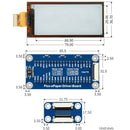 Waveshare 2.9 inch 296 x 128 Pixel Black / White Flexible E-Paper E-Ink Display Module for Raspberry Pi Pico, SPI Interface