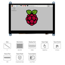 Waveshare 5 inch Slimmed-down Version 800 x 480 Toughened Glass Panel Capacitive Touch Screen LCD (H)