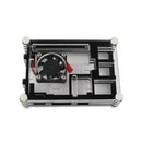9 Layers Acrylic Box Shell Case with Cooling Fan for Raspberry pi 3(Black)