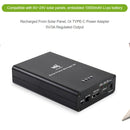 Waveshare Solar Power Manager, Embedded 10000mAh Li-Po Battery, Support 6V~24V Solar Panels (Black)