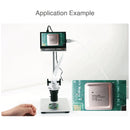 Waveshare 4.3 inch Screen Raspberry Pi Microscope Kit 12MP Camera Module with Bracket, US Plug
