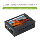 Waveshare 3.5 inch Display Aluminum Alloy Case for Raspberry Pi 4 (Black)