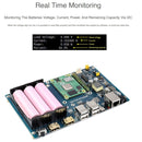 Waveshare PoE UPS Base Board for Raspberry Pi CM4, Gigabit Ethernet, Dual HDMI, Quad USB2.0