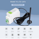 Waveshare Industrial 4G DTU Cellular Demodulator, RS485 to LTE CAT4, DIN Rail-Mount, for EMEA, Kor, Thailand, India, Southeast Asia