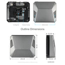 Waveshare Argon One M.2 Aluminum Case For Raspberry Pi 4, with M.2 Expansion Slot