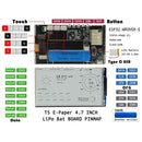 TTGO T5 4.7 inch E-paper ESP32 V3 16MB FLASH 8MB PSRAM WiFi Bluetooth for Arduino, PH2.0 Holder Version