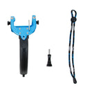 TMC P4 Trigger Handheld Grip CNC Metal Stick Monopod Mount for GoPro HERO4 /3+(Blue)