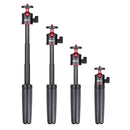 RUIGPRO Multi-functional Foldable Tripod Holder Selfie Monopod Stick with Ball Head for GoPro HERO9 Black / HERO8 Black / HERO7 /6 /5 /5 Session /4 Session /4 /3+ /3 /2 /1, Insta360 ONE R, DJI Osmo Action and Other Action Cameras(Black)