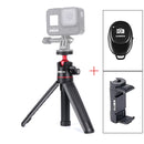 RUIGPRO Multi-functional Foldable Tripod Holder Selfie Monopod Stick with Ball Head & Phone Clamp & Bluetooth Remote Control for GoPro HERO9 Black / HERO8 Black / HERO7 /6 /5 /5 Session /4 Session /4 ... R, DJI Osmo Action and Other Action Cameras(Black)