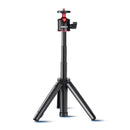RUIGPRO Multi-functional Foldable Tripod Holder Selfie Monopod Stick with Ball Head & Phone Clamp & Bluetooth Remote Control for GoPro HERO9 Black / HERO8 Black / HERO7 /6 /5 /5 Session /4 Session /4 ... R, DJI Osmo Action and Other Action Cameras(Black)