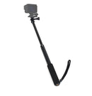 Universal Aluminum Alloy Selfie Stick with Adapter, Length: 31cm-103cm(Black)