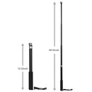 Universal Aluminum Alloy Selfie Stick with Adapter, Length: 31cm-103cm(Black)