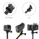 Universal Aluminum Alloy Selfie Stick with Adapter, Length: 31cm-103cm(Black)
