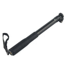 Handheld Gimbal Aluminum Alloy Extension Rod Tube Selfie Stick with Ball Head, Length: 30-90cm (Black)
