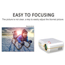 DH-A10B 5.8 inch LCD Screen 4200 Lumens 1280 x 800P HD Smart Projector with Remote Control, Support HDMIx2, USBx2, VGA, AV IN/RCA, RJ45(White)