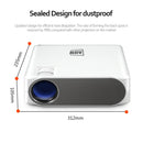 AUN AKEY6 5.8 inch 5500 Lumens 1920x1080P Portable HD LED Projector with Remote Control, Support USB / SD Card / AV / VGA