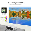 AUN AKEY6 5.8 inch 5500 Lumens 1920x1080P Portable HD LED Projector with Remote Control, Support USB / SD Card / AV / VGA