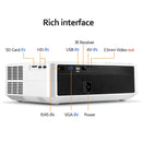 AUN AKEY6 5.8 inch 5500 Lumens 1920x1080P Portable HD LED Projector with Remote Control, Support USB / SD Card / AV / VGA
