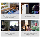 AUN AKEY6 5.8 inch 5500 Lumens 1920x1080P Portable HD LED Projector with Remote Control, Support USB / SD Card / AV / VGA