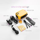 A2000 Portable Projector 800 Lumen LCD Home Theater Video Projector, Support 1080P, EU Plug (Black)